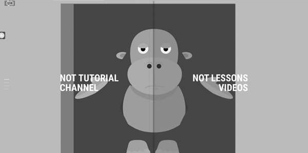 screenshot of untutorial site